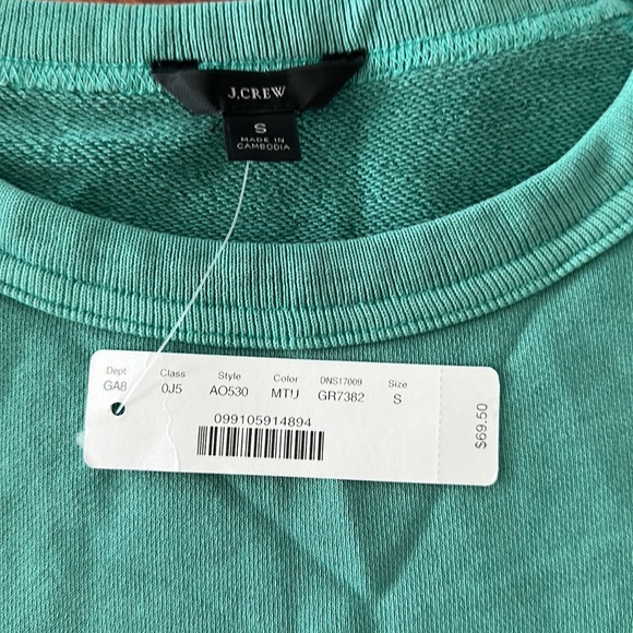 BRAND NEW!!! J. Crew Women’s Crop Sweatshirt Sz: SM - LAST CHANCE - Picture 2 of 4